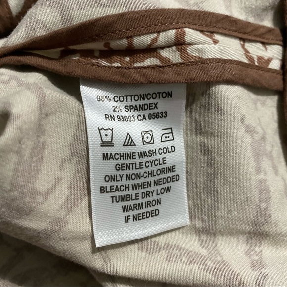 Nic + Zoe Brown Beige Floral Leaf Jacket Blazer - Picture 4 of 4